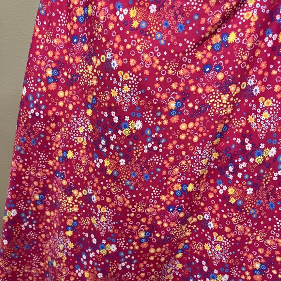 Krimson Klover Womens Kai Pink Dress L Racerback Floral Active UPF 50 Protection - Picture 2 of 9